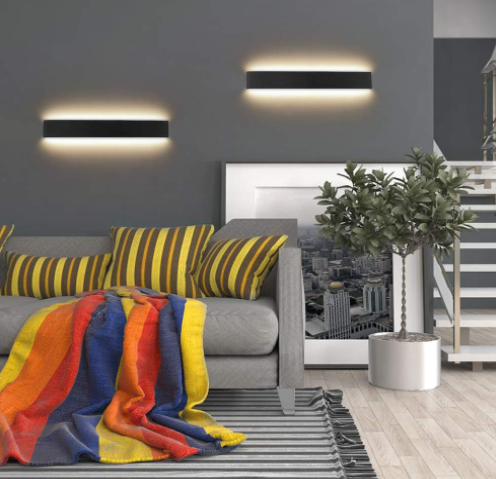 Aplique lineal interior 19w doble luz