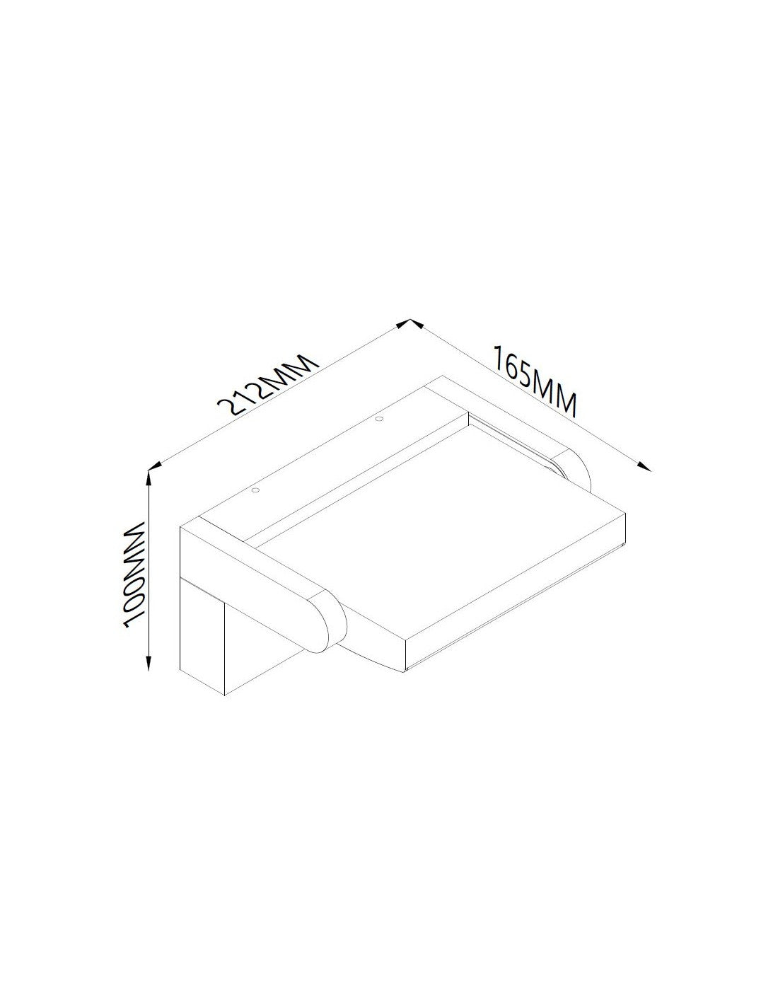 Aplic exterior basculant
