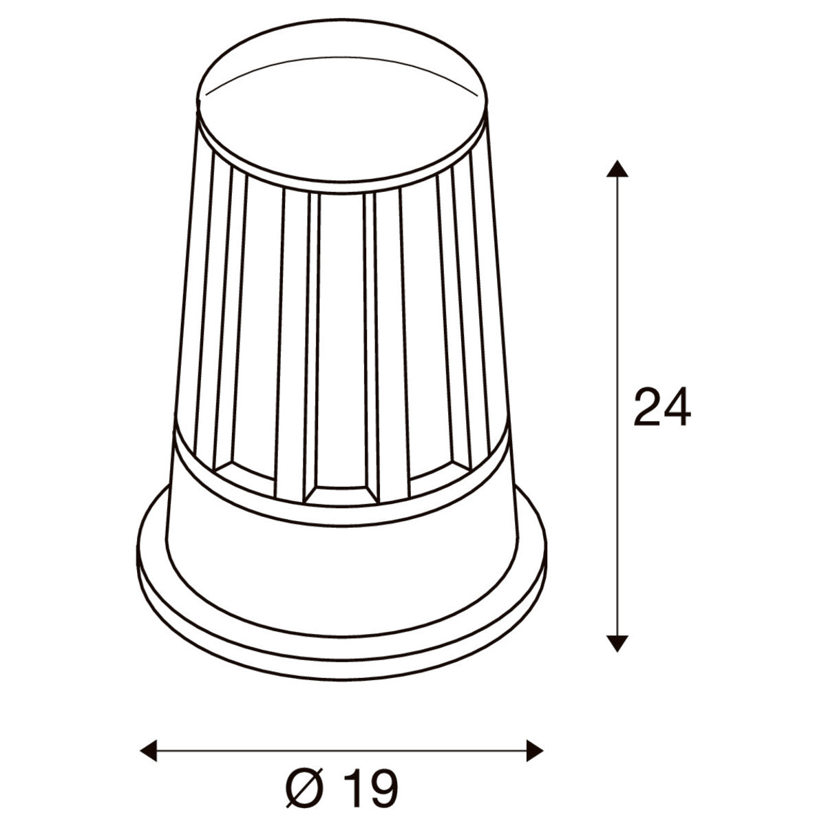 Balisa Exterior Alumini Antracita E27 IP54 - Lluminària de Peu per a Jardí