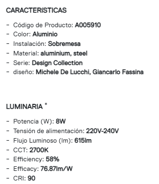 Llum sobretaula Tolomeu mini