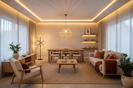 Cómo combinar iluminación y decoración moderna
