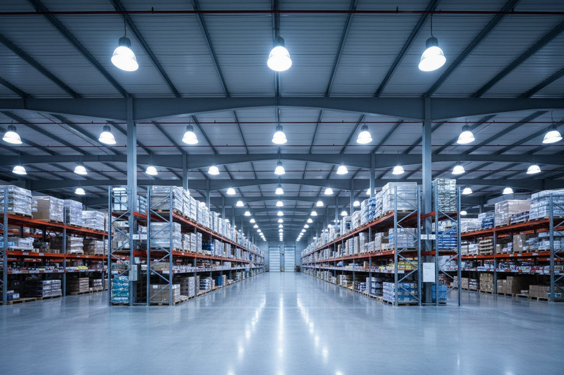 Iluminación para naves industriales y comercios: guía completa LED 2026