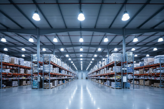 Iluminación para naves industriales y comercios: guía completa LED 2026