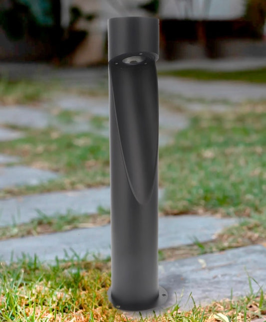 Baliza exterior modern en corten o negro