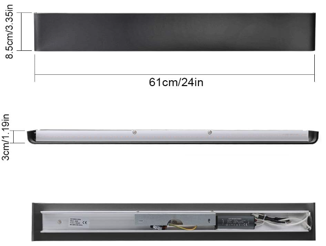 Aplique LED de pared de diseño minimalista. Permite generar un tipo de luz difusa y homogénea a la vez son elementos funcionales y decorativos. Los apliques de pared Led suelen ser luminarias que complementan a la iluminación principal siendo un elemento importante en la decoración de los más variados ambientes. 
Ideal para iluminar y marcar paños de pared, zonas de paso como pasillos, recibidores, baños, escaleras... 