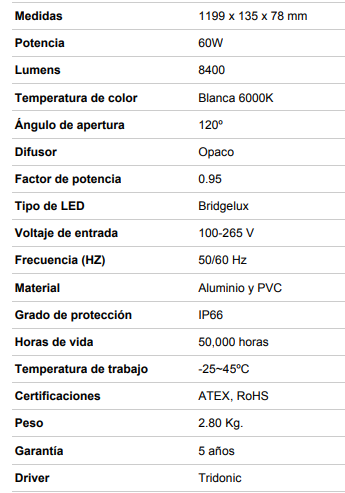 Pantalla estanca ATEX con un grado de protección IP66 asegura su resistencia al agua y al polvo, lo que la hace ideal para su instalación tanto en interiores como en exteriores, incluso en condiciones climáticas extremas. Rango de temperatura de trabajo (-25°C a +45°C ) permite su uso en entornos exigentes.
Incluye un soporte metálico para instalación en superficie
✅ Cumplimiento Normativo
Certificación ATEX: Apta para zonas 1 y 2 (gases) + zonas 21 y 22 (polvo).    