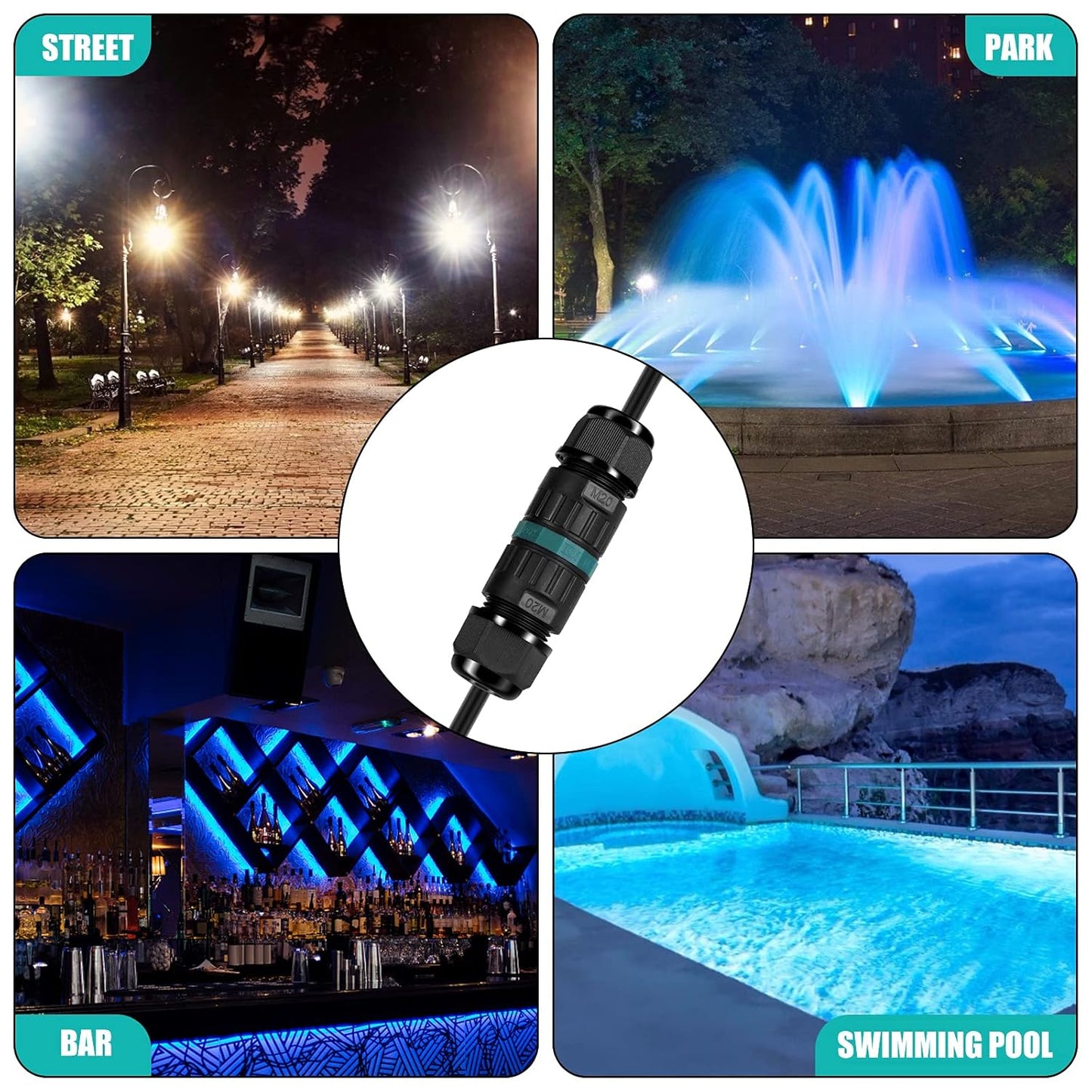 Connector estanc IP68 (pack)