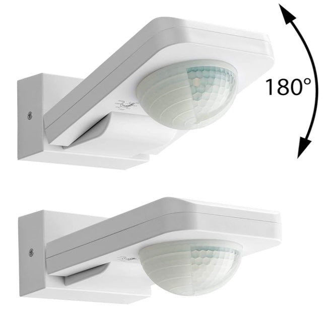 El detector de movimiento tiene un amplio rango de detección de  aproximadamente 20 metros y un ángulo de visión de 360°.
ajuste individual de la intensidad de luz (LUX) y los parámetros de tiempo.
