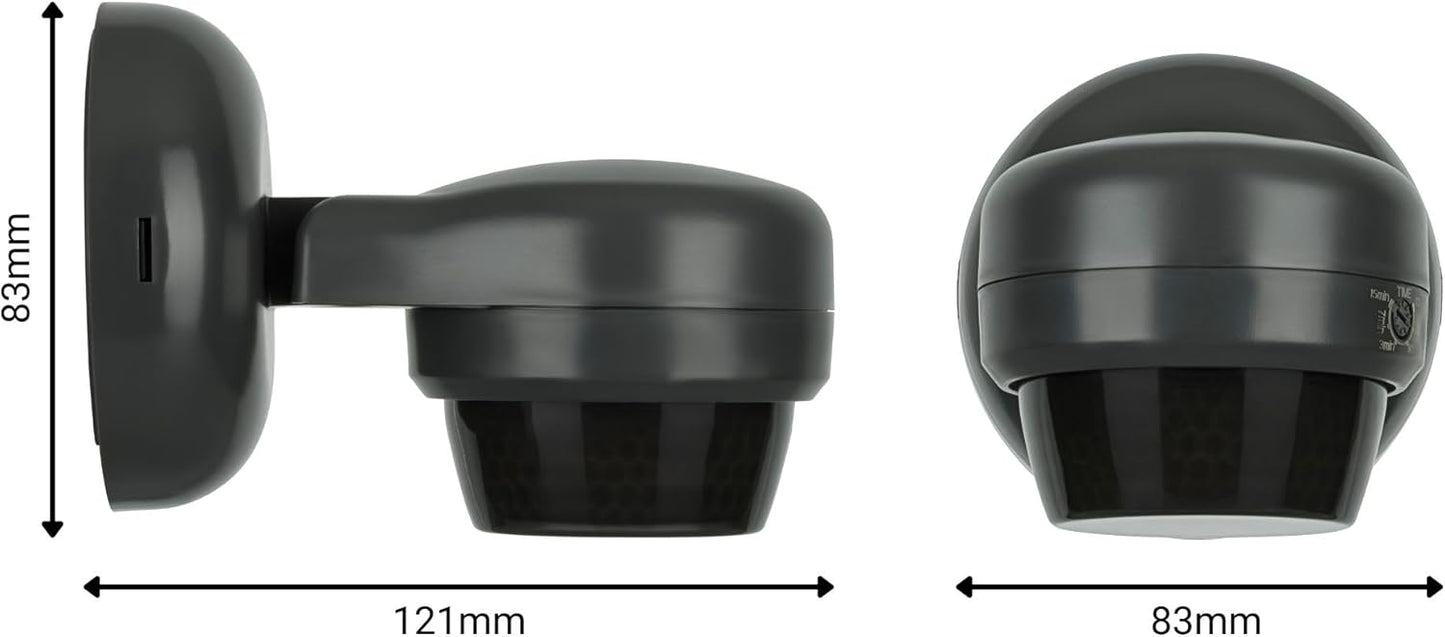 Detector de Moviment Exterior IP65 360° Sostre / 180° Paret — Abast fins a 24 m