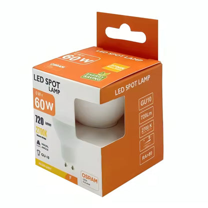 Bombeta LED GU10 6W Osram Sense Flicker 720lm Pack 25 Uds