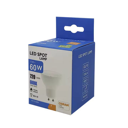 Bombeta LED GU10 6W Osram Sense Flicker 720lm Pack 25 Uds