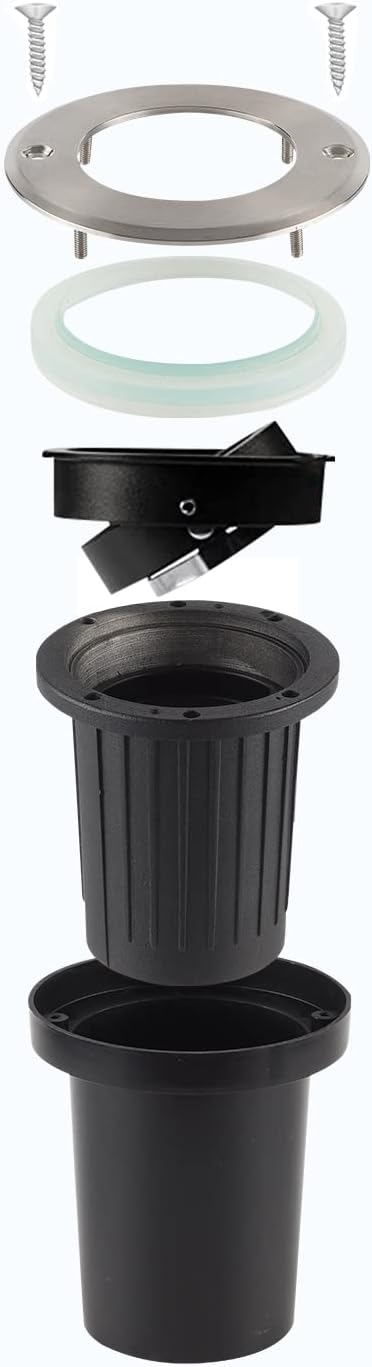 Foco Empotrable de Suelo Orientable GU10 220V | Acero Inoxidable 304L | IP67