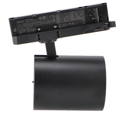  Foco LED para Carril Negro 30W Trifásico No Flicker de alto rendimiento con un diseño elegante y moderno. Con unas dimensiones de 160 mm de largo, 90 mm de ancho y 170 mm de alto, este foco es ideal para una instalación versátil en diversos entornos. Su potencia de 30w proporciona una luminosidad de 3200 lúmenes,. Equipado con tecnología Bridgelux, garantiza una alta calidad lumínica con un índice de reproducción cromática (CRI) de 80 y con un ángulo de apertura de 36º grados. 