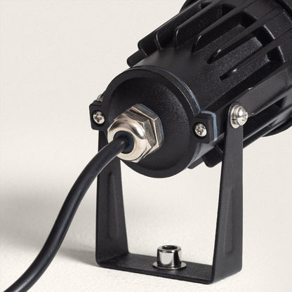 Foco Pincho Jardín LED 6W 12V | Aluminio Negro IP44/65 | 460lm Luz Cálida 3000ºk