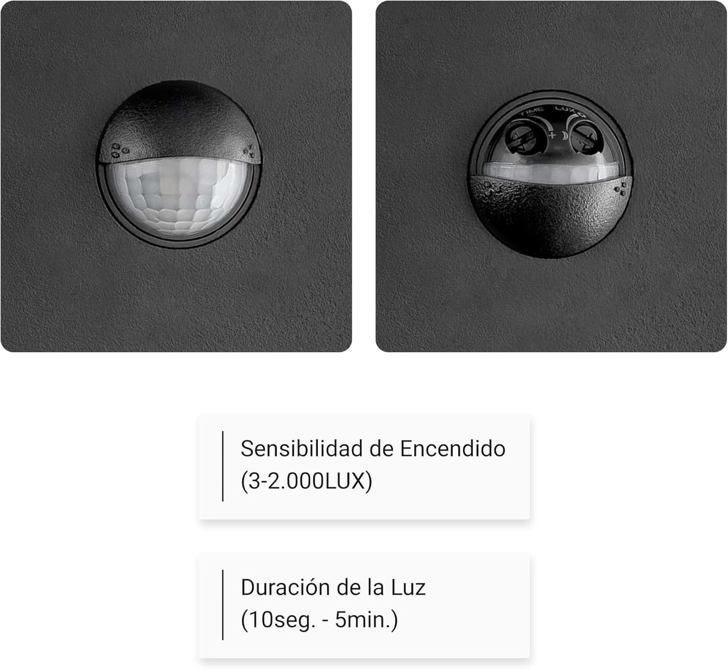 Aplic LED Exterior Orientable amb Detector de Moviment 15W IP65
