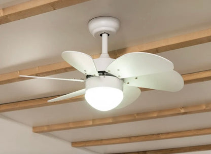 Ventilador sostre petit amb llum blanc