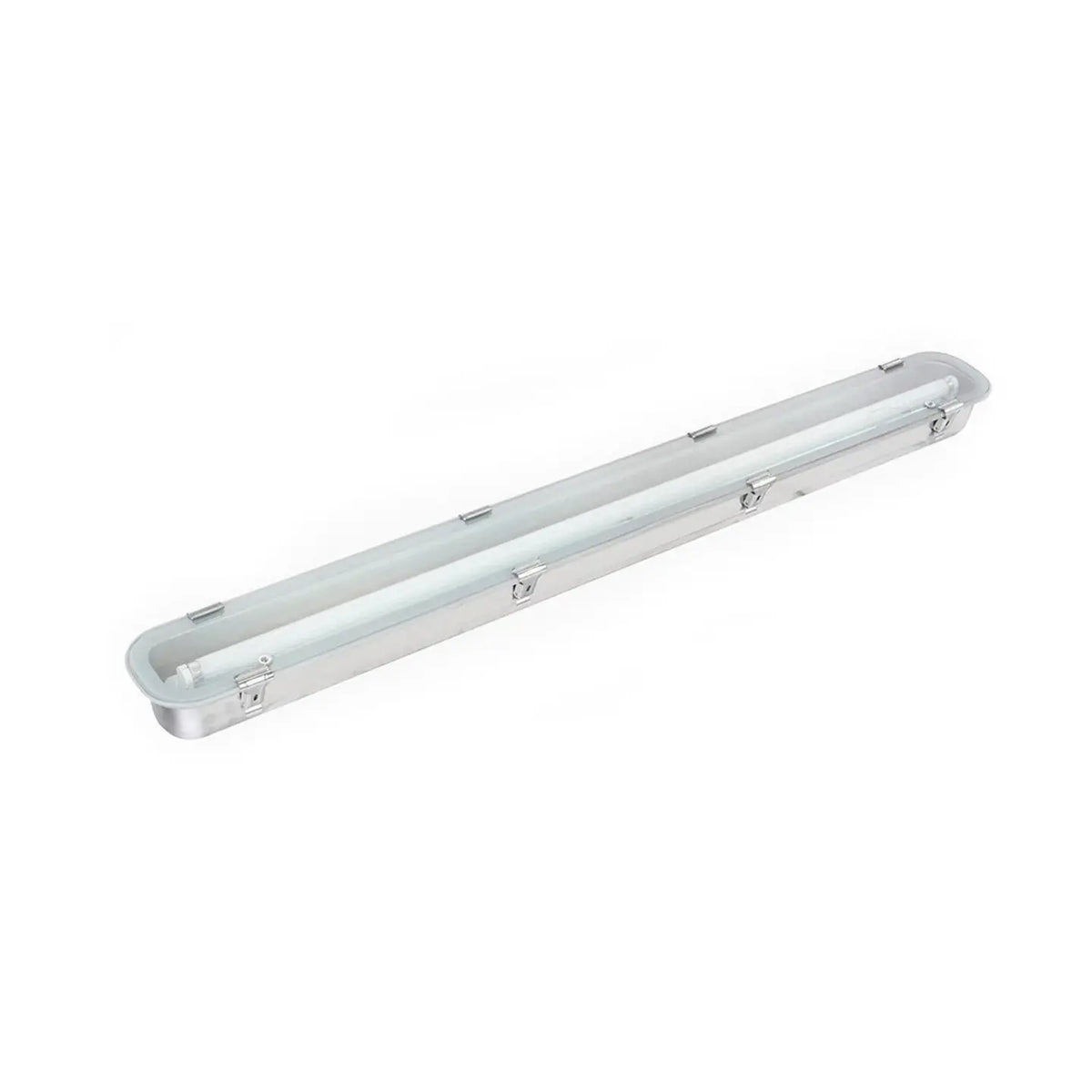 Pantalla industrial estanca d'acer inoxidable amb vidre temperat