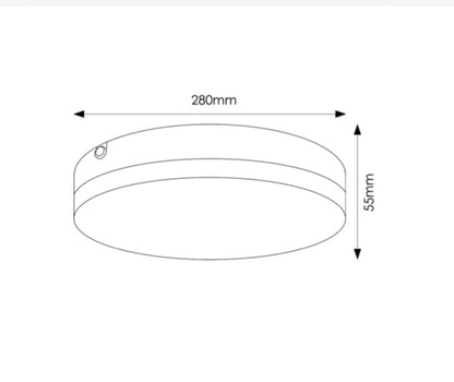 Plafón LED circular con una potencia variable de 12-15-18-24w. Este plafón se adapta a diversas necesidades de iluminación en espacios interiores y exteriores. Utiliza una fuente lumínica SMD LED, que proporciona una luminosidad ajustable de 2400-1800-1500-1200 lúmenes. Fabricado en policarbonato (PC) blanco, que lo hace estéticamente agradable y resistente a la vez. La protección IP65 garantiza que el plafón sea resistente al polvo y a la humedad.