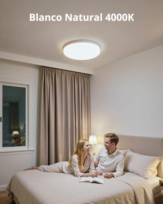 Plafón de techo o pared circular con led 36w. Es una luminaria de alta potencia que proporciona una iluminación intensa y uniforme, con un&nbsp;flujo luminoso de 3.500 lúmenes. Fabricado con materiales de primera calidad como&nbsp;aluminio y policarbonato (PC),