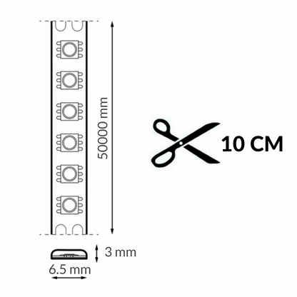 Tira LED 220V Slimline 6,5mm IP65 | Bobina 20m. | Interior i Exterior
