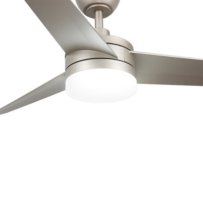 Ventilador techo big con luz negro/gris