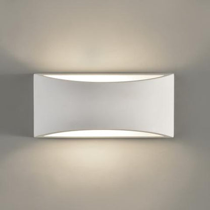 Aplique de Pared de Yeso Dane | Luz Directa e Indirecta | Casquillo E14