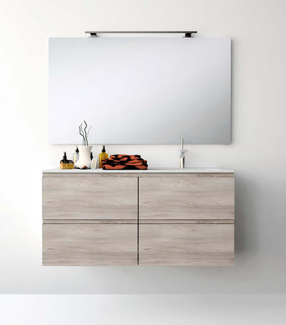 Aplique lineal espejo baño largo 80cm, 100cm o 120cm negro