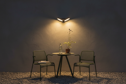 Aplique Doble Orientable LED Solo Luz Abajo y Laterales