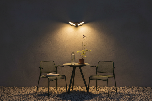 Aplique Doble Orientable LED Solo Luz Abajo y Laterales