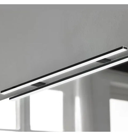 Aplique lineal espejo baño largo 80cm, 100cm o 120cm negro