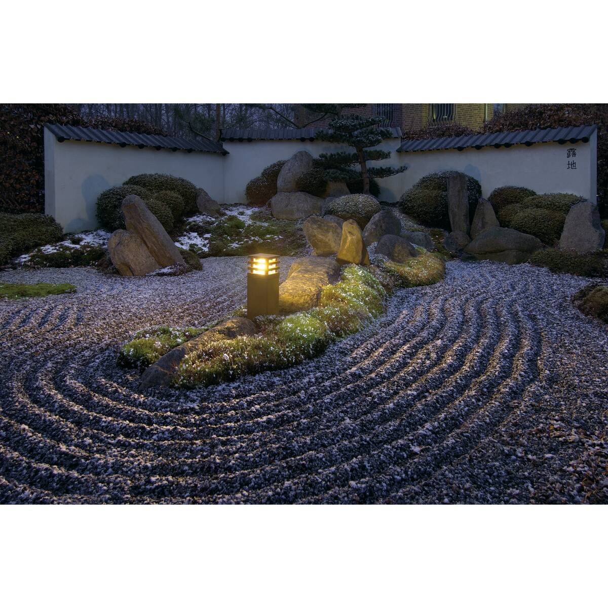 baliza de 70cm de altura de acero corten oxidado y sin mantenimiento