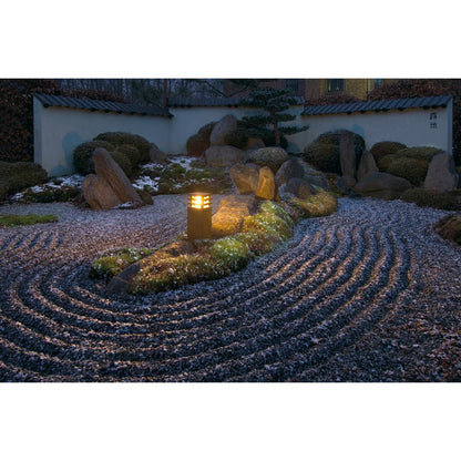 baliza de 70cm de altura de acero corten oxidado y sin mantenimiento