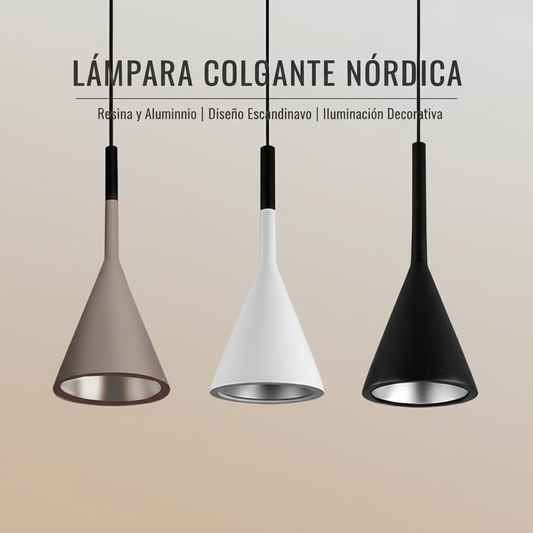 Banner Cuadrado Lámpara Colgante Nórdica