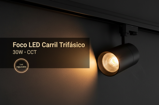Banner Foco LED Carril Trifásico 30W CCT