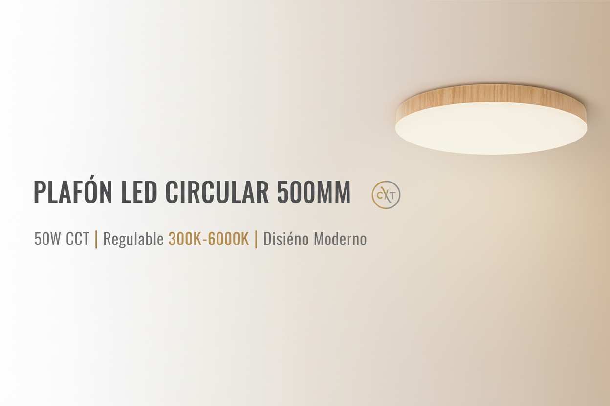 Banner Plafón LED Circular 500mm 50W CCT