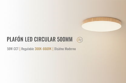 Banner Plafón LED Circular 500mm 50W CCT