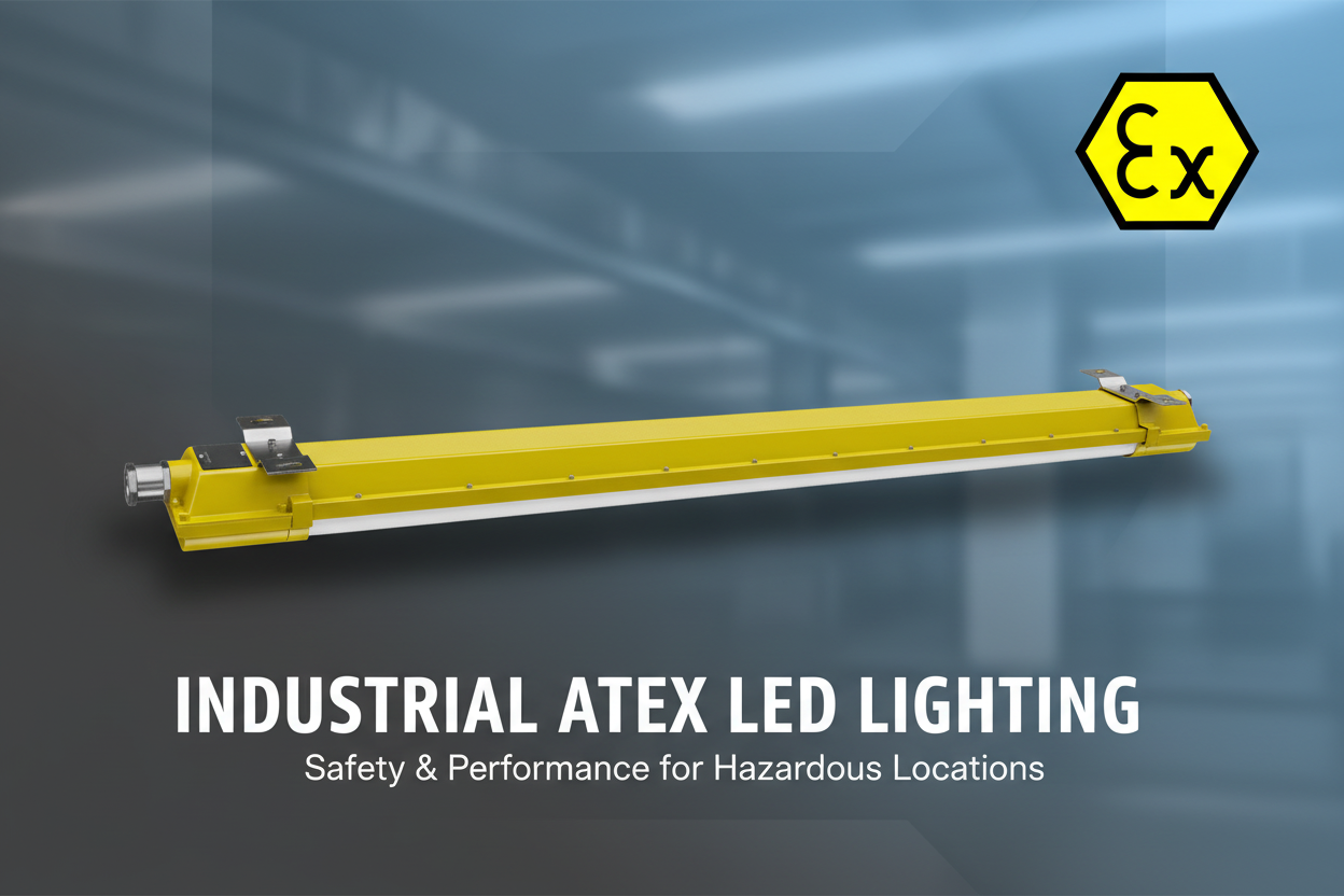 Pantalla estanca ATEX con un grado de protección IP66 asegura su resistencia al agua y al polvo, lo que la hace ideal para su instalación tanto en interiores como en exteriores, incluso en condiciones climáticas extremas. Rango de temperatura de trabajo (-25°C a +45°C ) permite su uso en entornos exigentes.
Incluye un soporte metálico para instalación en superficie
✅ Cumplimiento Normativo
Certificación ATEX: Apta para zonas 1 y 2 (gases) + zonas 21 y 22 (polvo).    