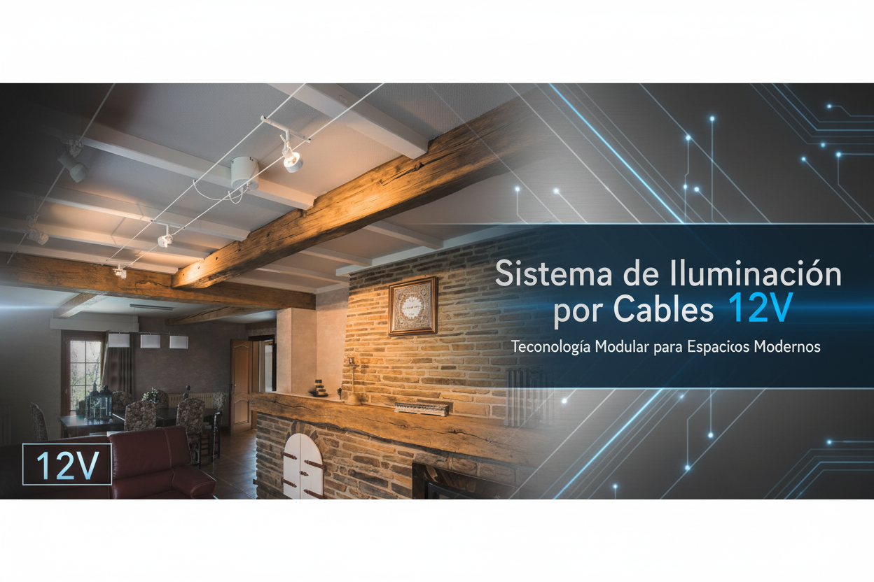Banner Sistema Iluminación Cables 12V