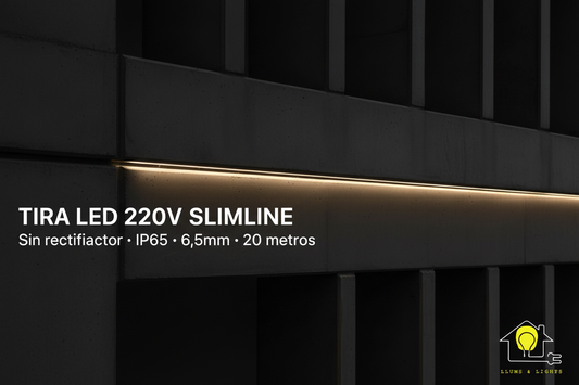 Banner Tira LED con logo LLums & Lights