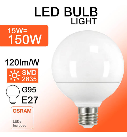 Bombeta globus G95 15w Osram (pack)