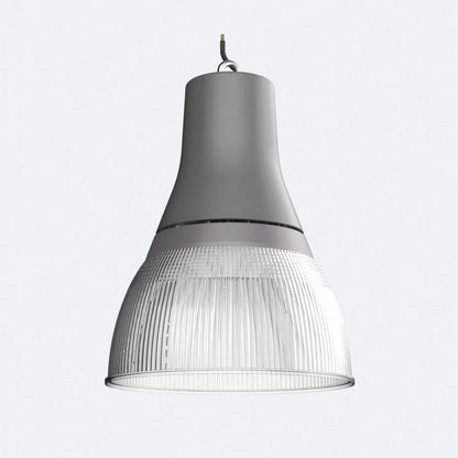 Campana LED Industrial decorativa con reflector de 90º de 25 a 80W, color  CCT Seleccionable. Incorpora  un reflector de policarbonato, logrando una estética que evoca las campanas led tradicionales con un gran confort visual y estético.