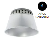 Campana led industrial con o sin reflector que ofrece una potente iluminación que es perfecta para instalaciones industriales, almacenes, talleres, garajes, bibliotecas, oficinas altas y más. Diseño elegante con un  acabado clásico que combina perfectamente con cualquier entorno industrial o comercial.  