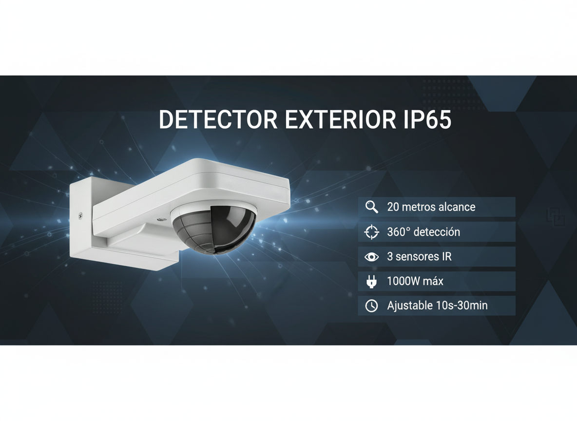 Detector exterior 20mts IP65