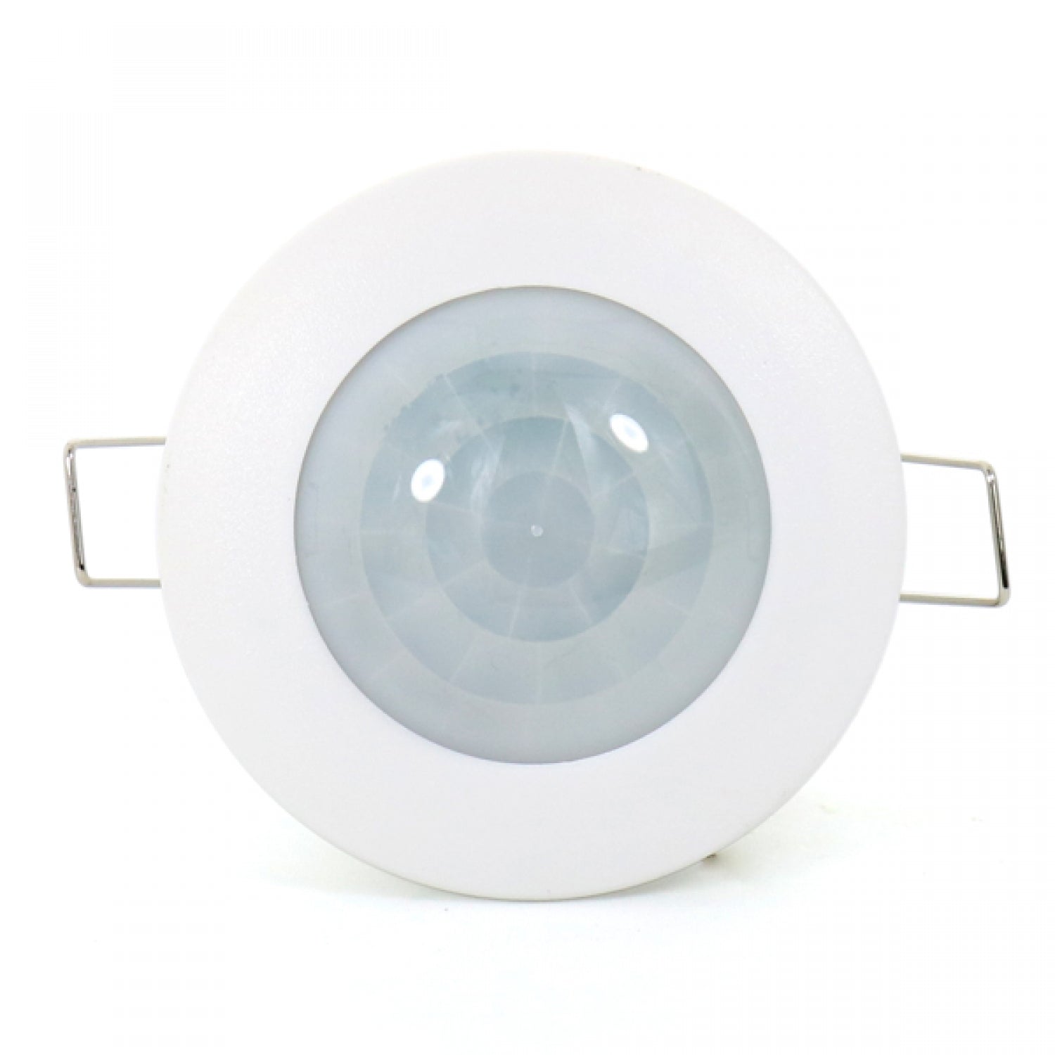 Detector de movimiento infrarrojo (PIR) para instalación en techos interiores, con grado de protección IP20. Su sensor infrarrojo permite detectar cuando alguien ingresa en su campo en un ángulo de 360° y un rango de distancia de hasta 8 metros. Identifica la luz de noche o de día, lo que permite aprovechar eficazmente la energía de los productos LED.
Potencia máxima soportada de 600W (LED) y 1200W (incandescente).