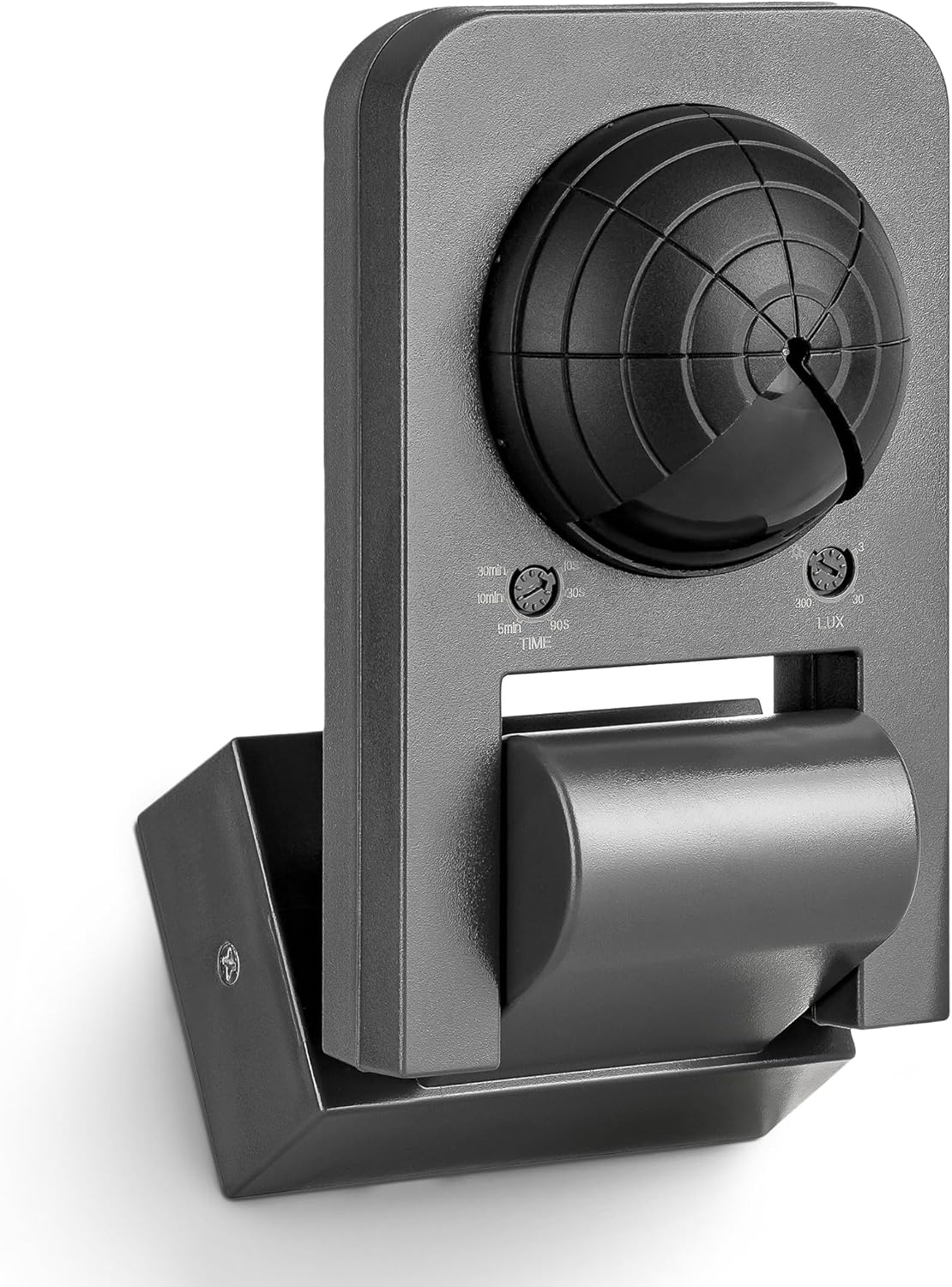 El detector de movimiento tiene un amplio rango de detección de  aproximadamente 20 metros y un ángulo de visión de 360°.
ajuste individual de la intensidad de luz (LUX) y los parámetros de tiempo.