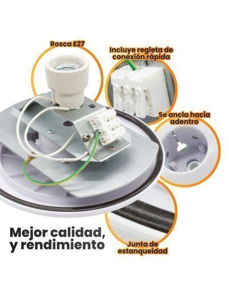 Farola Vial tipo Globo fabricada en PMMA con un reflector interior de aluminio, diseñada especialmente para reducir la contaminación lumínica tanto en áreas urbanas como residenciales. El PMMA es un material altamente resistente a la radiación UV y no amarillea, garantizando una vida útil superior a 15 años. Admite cualquier tipo de bombilla LED con casquillo E27, siendo recomendada de alta potencia entre 40w y 50w. Dimensiones Ø 480mm para puntas de farolas de Ø 60mm