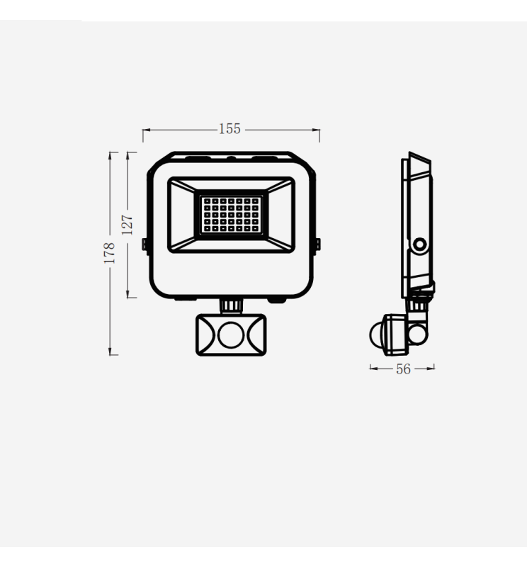 Iluminación de seguridad en entradas, patios, garajes y zonas residenciales,
jardines y exteriores, proporcionando visibilidad y seguridad en senderos y accesos. Naves industriales y almacenes, mejorando la iluminación en áreas de carga y descarga. Zonas de estacionamiento, garantizando una visibilidad óptima y mayor seguridad.