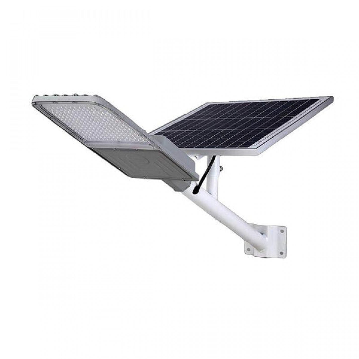 La Farola LED Solar 30w 130 lm/w con Sensor Crepuscular, es una luminaria de alumbrado público completamente autónoma, diseñada para ofrecer eficiencia energética, sostenibilidad y máxima facilidad de instalación. No requiere cableado ni acometida eléctrica, lo que la convierte en la opción perfecta para proyectos urbanos, áreas residenciales o zonas sin acceso a red. 
Rendimiento lumínico y eficiencia
Con un flujo luminoso de 3800 lúmenes