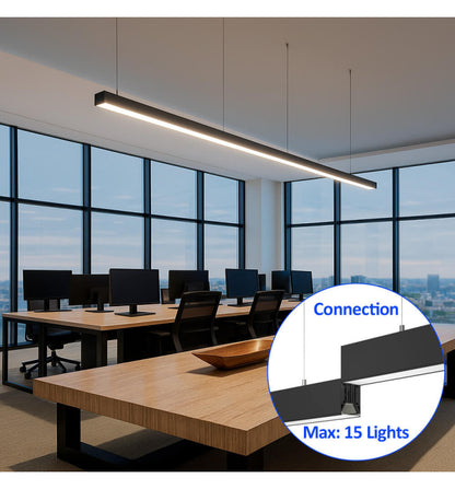 Pantalla lineal led CCT línia continua negra