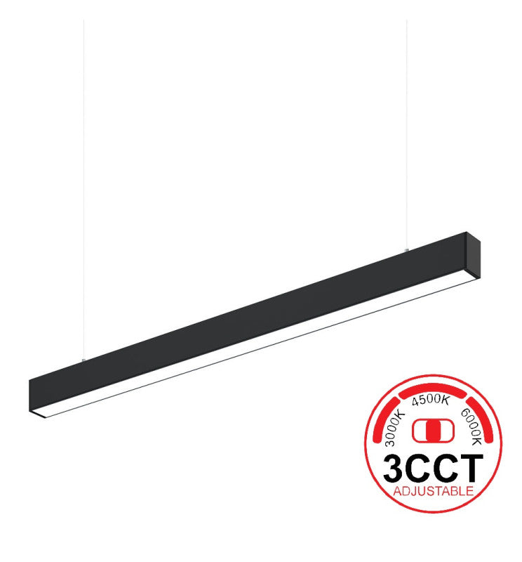 Pantalla lineal led CCT línia continua negra